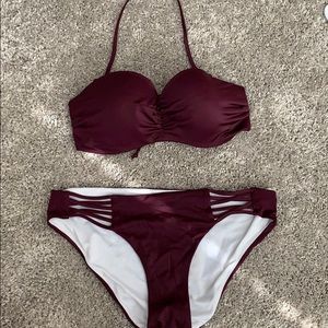 VS tie bandeau and matching bottoms